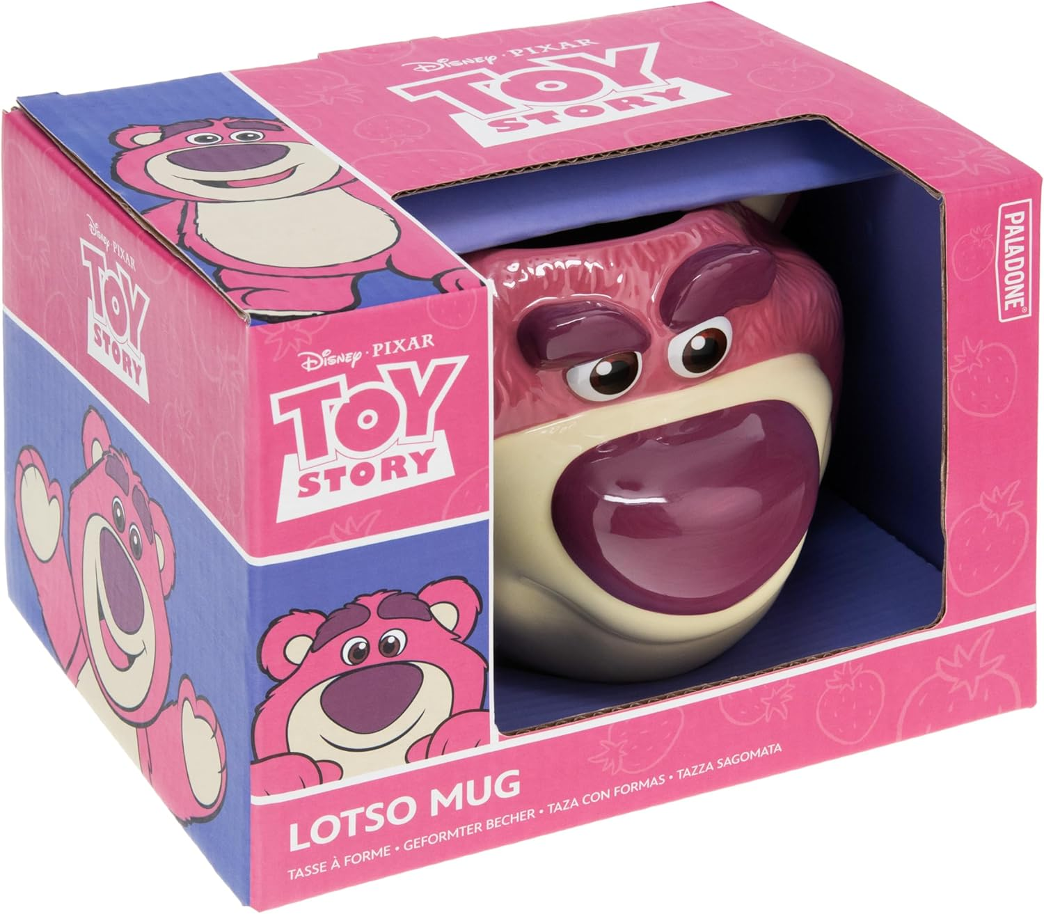Paladone Lotso Huggin Bear Shaped Mug 680Ml, Officially Licensed Disney Toy Story Ceramic Coffee Cup for Tea, Hot Chocolate and More, Gift for Pop Culture Fans image number 2