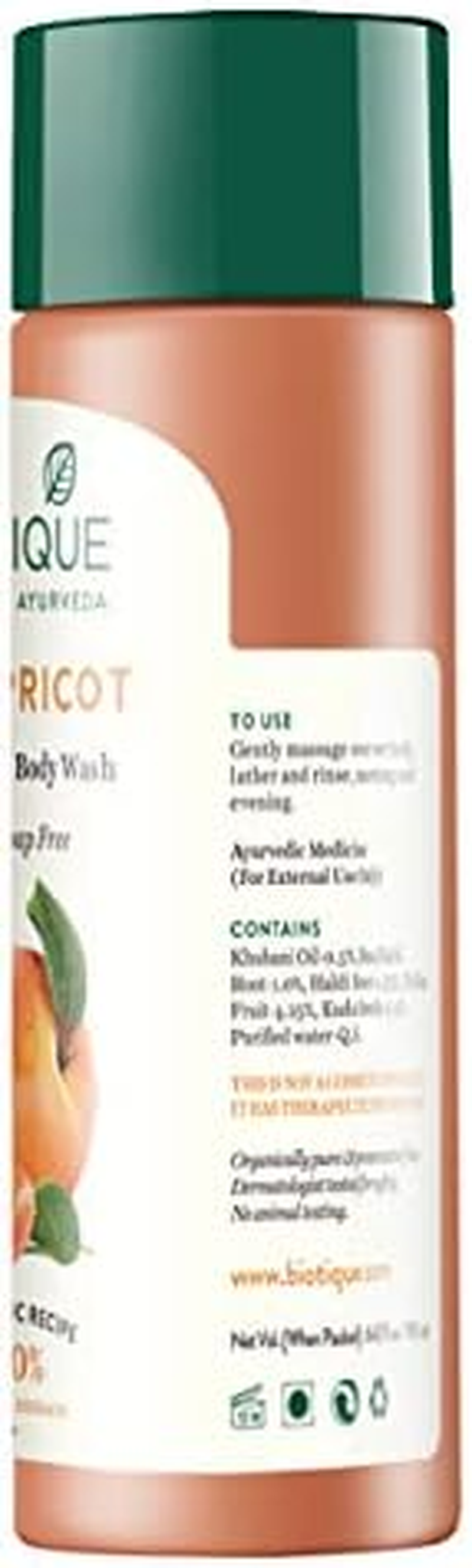 Biotique Apricot Refreshing Body Wash 190Ml/6.42Fl.Oz. image number 6