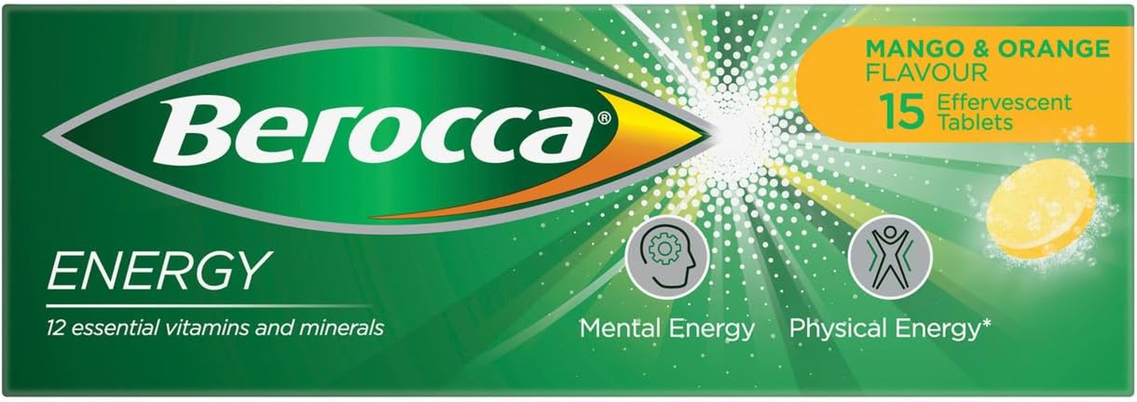 Berocca Energy Mango & Orange Flavour 45