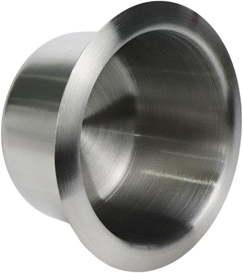 Antrader 2 Pieces Cup Holder Inserts for Car Replacement Stainless Steel Cup Holder for Boat, Sofa, Recliner,Table, Silver, 107 X 55Mm Outer Size, 84Mm Inner Dia. image number 3