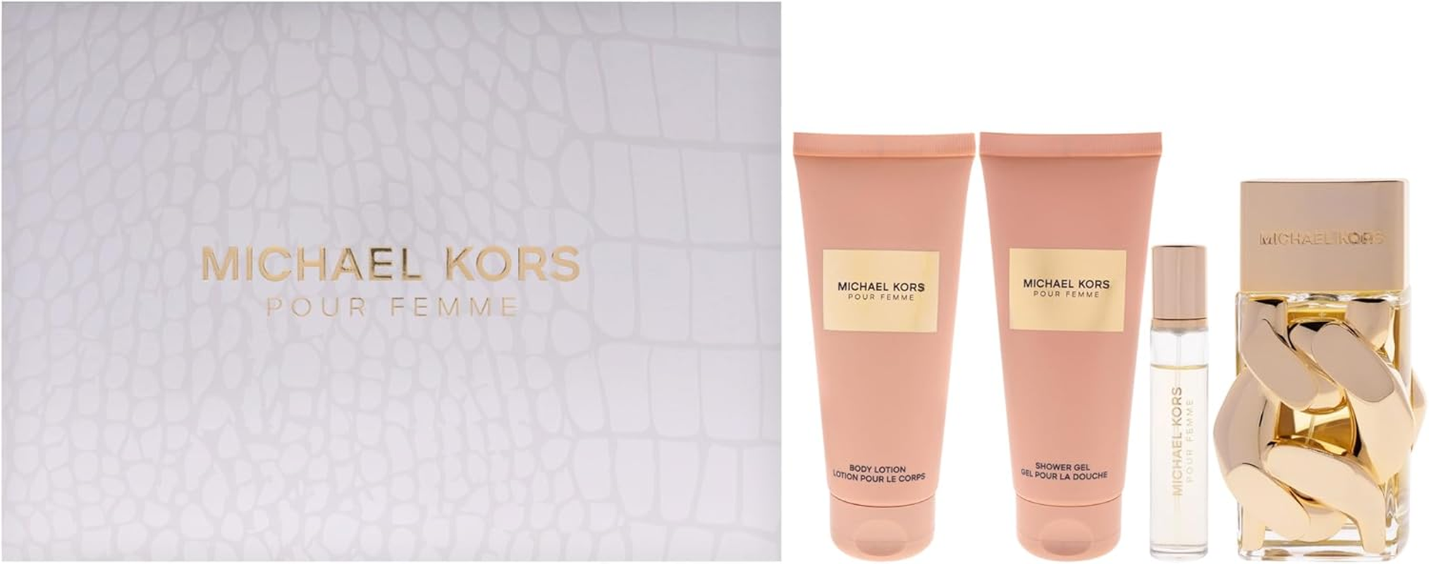 Michael Kors Pour Femme for Women 4 Pc Gift Set &ndash; 3.4Oz EDP, 0.3Oz Mini EDP, Body Lotion, Shower Gel (3.4Oz) image number 2