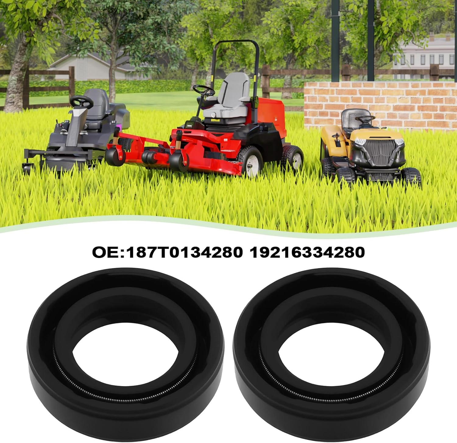 SING F LTD 4 Pcs Axle Oil Seal 19X32X8Mm Compatible with Tuff Torq K55B K46F K46 T40 Compatible with Husqvarna 583349301 535402837 image number 5