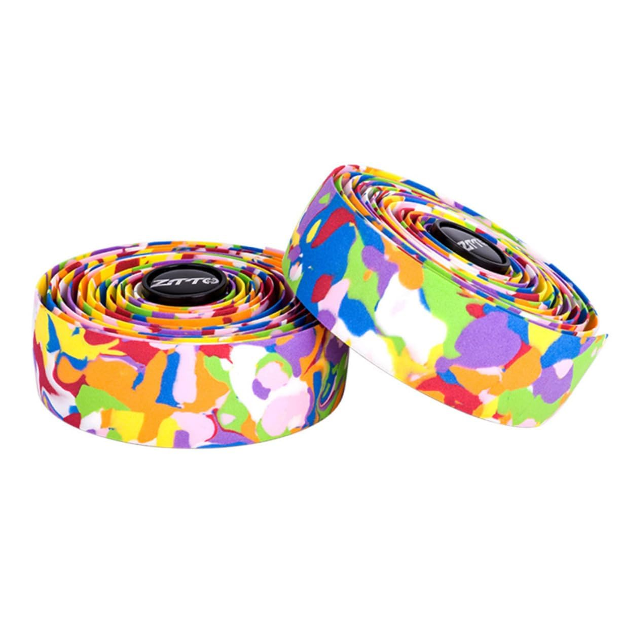 Bicycle Handlebar Strap, Super Soft Non-Slip Absorption Road Bike Bicycle Synthetic Sponge Color Bicycle Handlebar Strap -2 Plugs image number 4