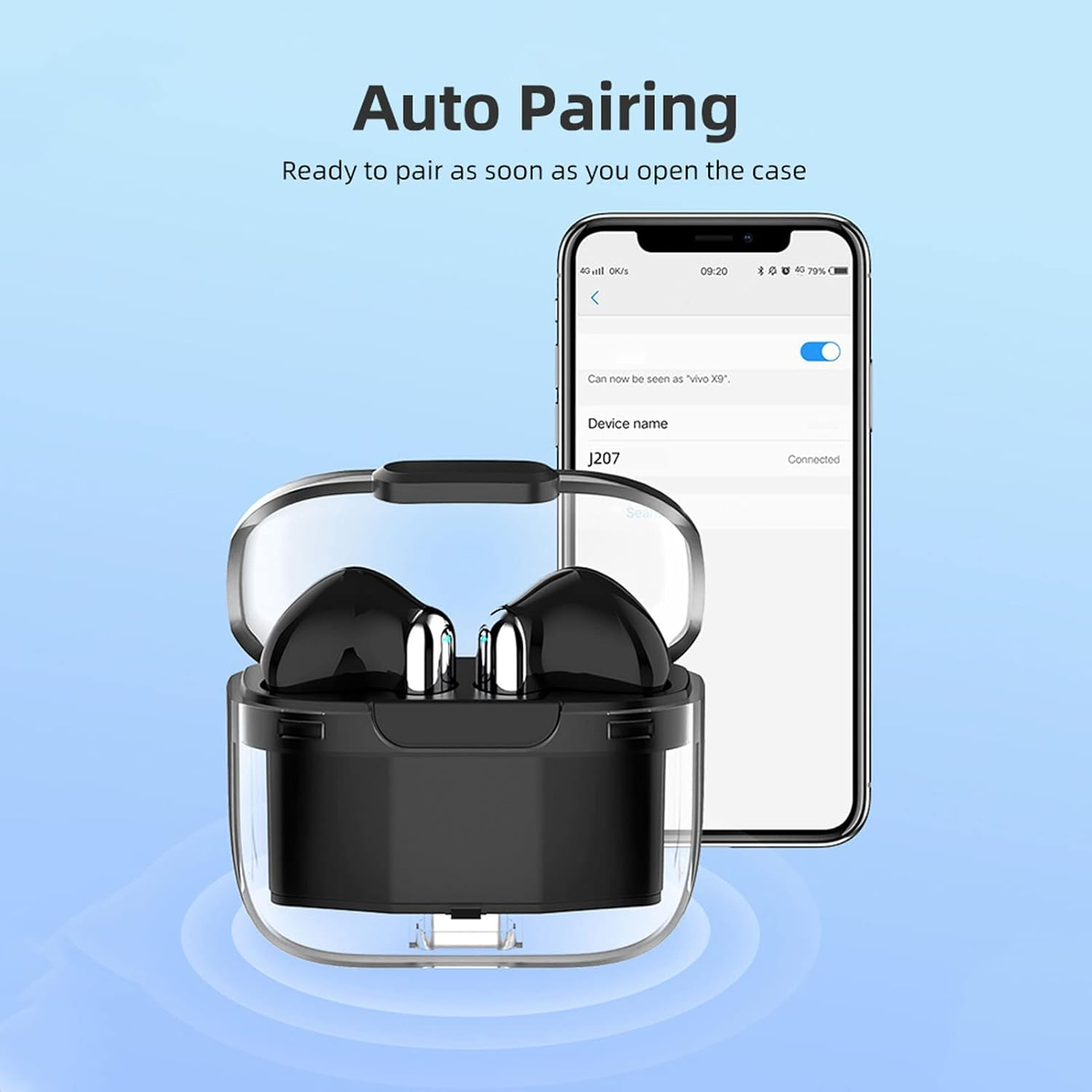 Voice Translator Earbuds, Bluetooth Two-Way Translator Device with App, Support 144 Languages, 3 Translation Modes, Translator Headphones for Learning on Travel image number 6