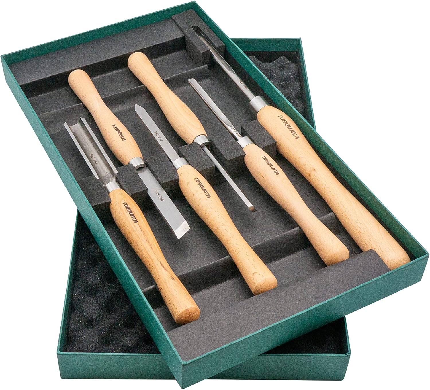 Torquata Wood Turning Tool Set M2 HSS Set of 6 image number 1