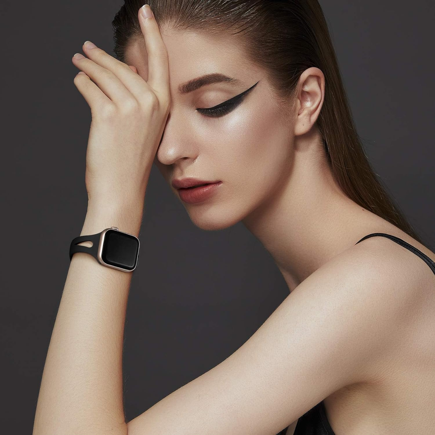 Getino 4 Pack Slim Bands Compatible with Apple Watch Band for Women 38Mm 40Mm 41Mm 42Mm 44Mm 45Mm 46Mm 49Mm, Soft Silicone Sport Waterproof Strap for Iwatch Series 11 10 9 8 7 6 5 4 Ultra SE 3/2/1 image number 4