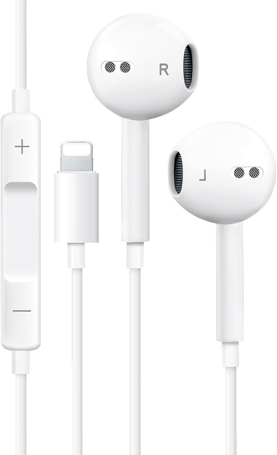 Headphones for Iphone Earbuds In-Ear Wired Earphones with Built-In Microphone & Volume Control, Noise Canceling Isolating Headsets Compatible with Iphone 14/13/12/11 Pro Max/Xs Max/Xr/X/7/8 Plus image number 1