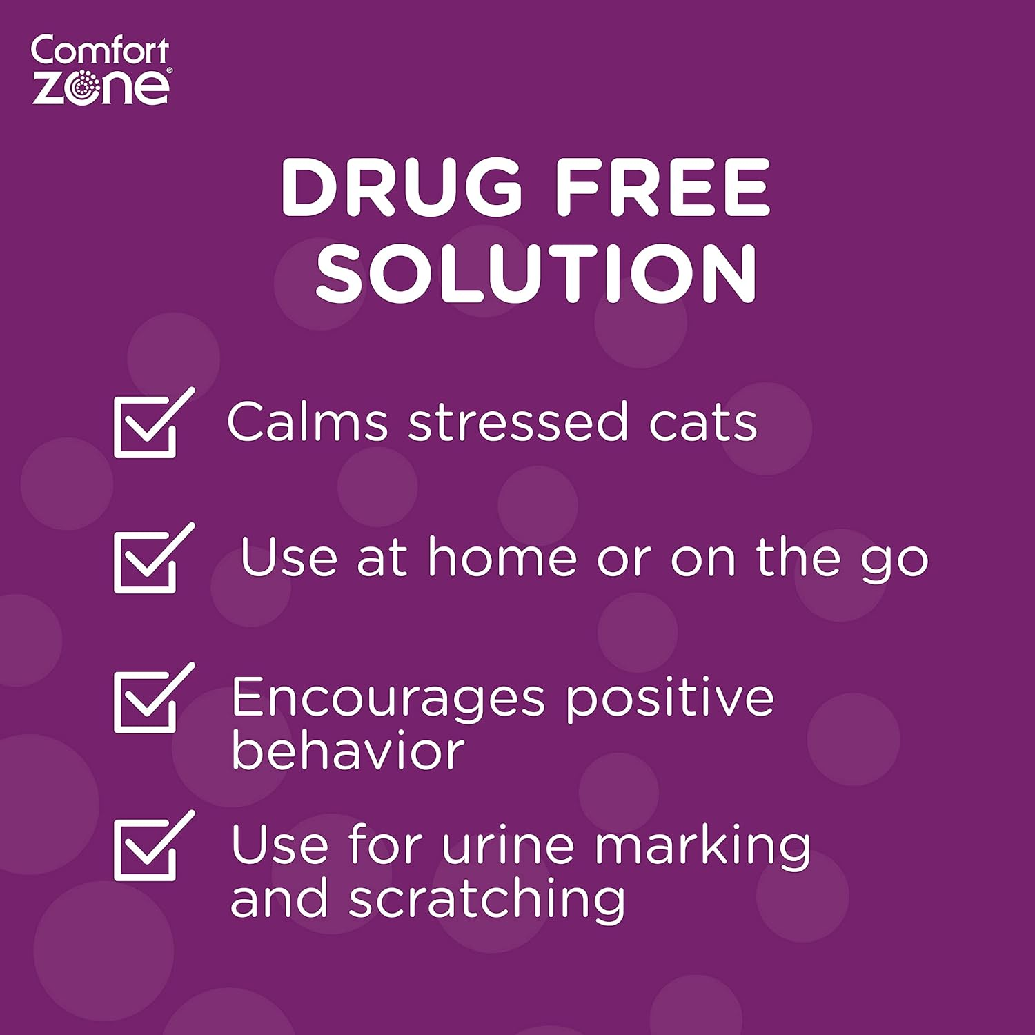 Comfort Zone Cat Calming Pheromone Collar, Helps Cats Feel Safe, Happy, Calm, Reduces Stress, Anxiety and Unwanted Behaviours, with Breakaway Feature for Safety, 2 Collar Pack, White image number 1