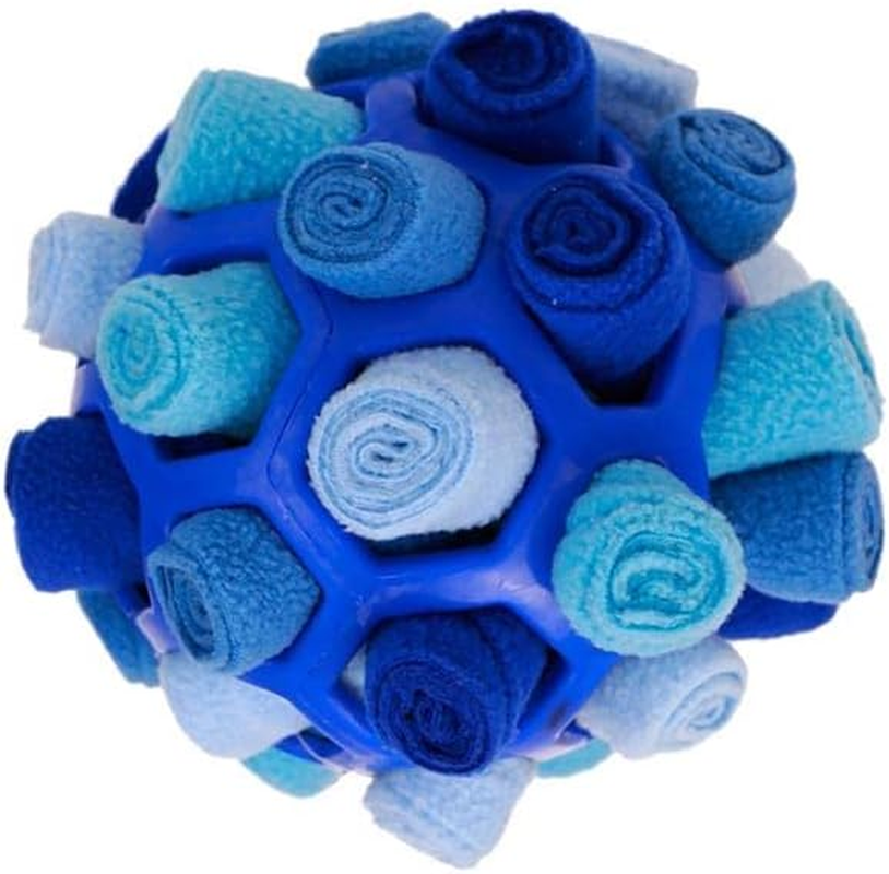 Interactive Dog Puzzle Toys,(Upgraded Version) Portable Pet Snuffle Ball Toy,Encourage Natural Foraging Skills,Slow Feeder Training (Ocean Blue) image number 6