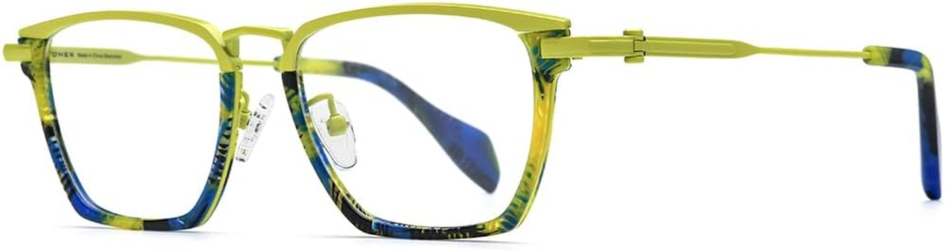 FONEX Acetate Titanium Glasses Frame Men New Square Eyeglasses Spectacles Eyewear image number 3