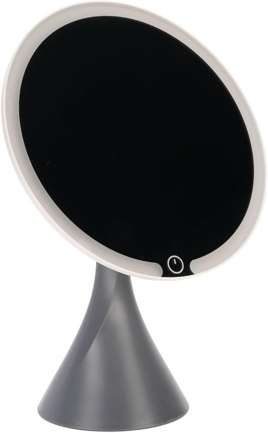 Dpofirs Rechargeable Travel Makeup Mirror, Portable Mirror with 3 Easy Settings, Illuminated Vanity Mirror for Women and Girls
