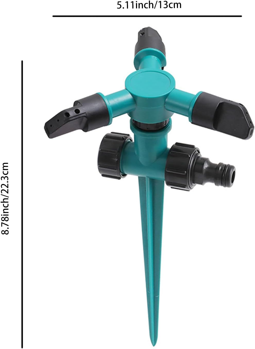 Vbvbip 360&deg; Rotating Adjustable Sprinkler - High-Pressure Watering System for Lawn, Garden & Yard Irrigation | Easy Install | Durable Design image number 4