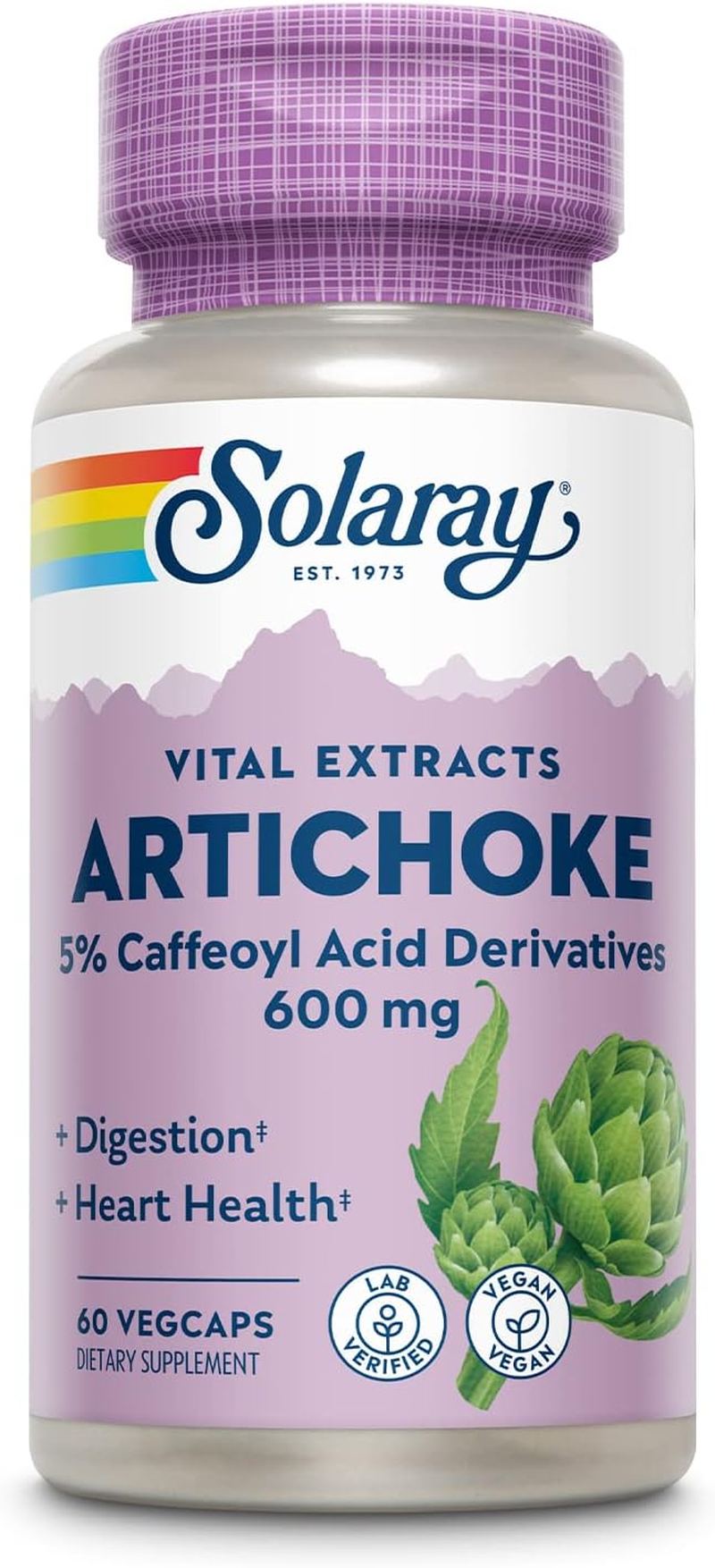 Solaray Artichoke Leaf Extract, 300Mg, 60 Count image number 1