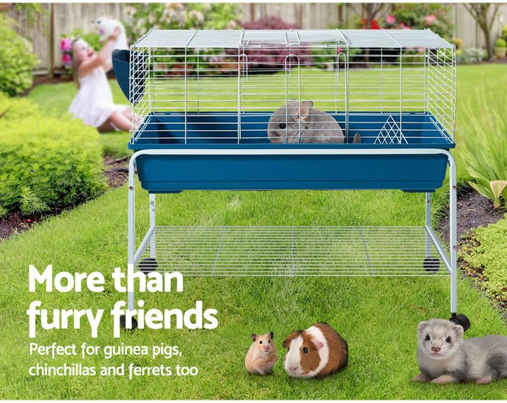 Rabbit Cage Hutch 106Cm Indoor Enclosure Carrier Pet Home Small Animal House image number 4