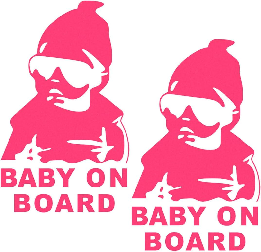 Baby on Board Sticker for Car, Funny Baby Safety Car Signs, Adhesive/Removable/Reflective/Waterproof, Cute Safety Caution Decal, No Need for Magnet or Suction Cup (1PC) image number 6