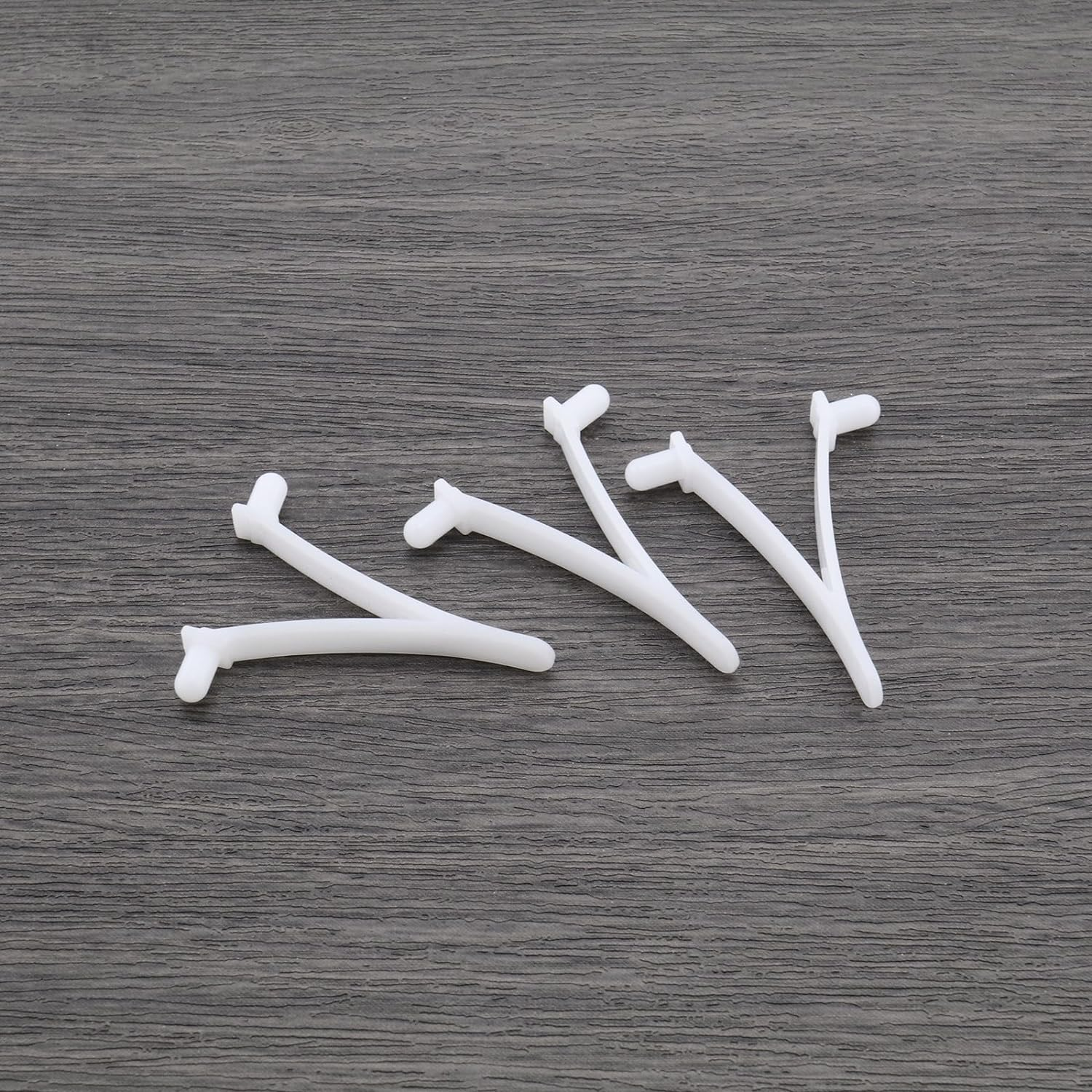 12Pcs Pool Butterfly Clip V Clip Pool Attachment Clip for Skimmer Net Leaf Rake Brush Pool Supply Vacuum Head White Resin 5.3X4Cm image number 2