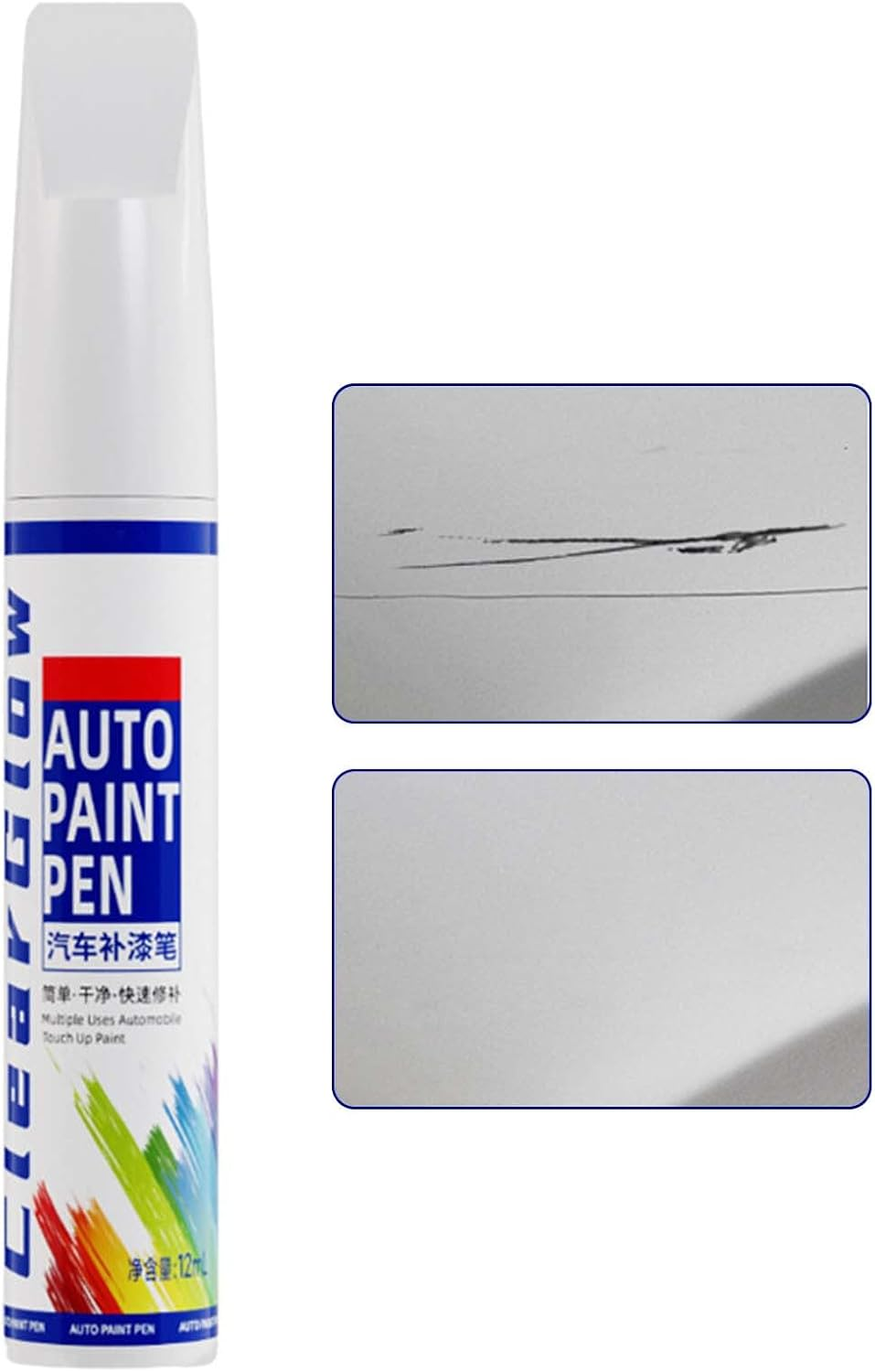 Paint Pen for Car Scratches | Professional Paint Damage Repair Pen | Portable Polishing Restorer Detailing Tool for Slight Dents Car Boat Trailer Motorcycle Protection