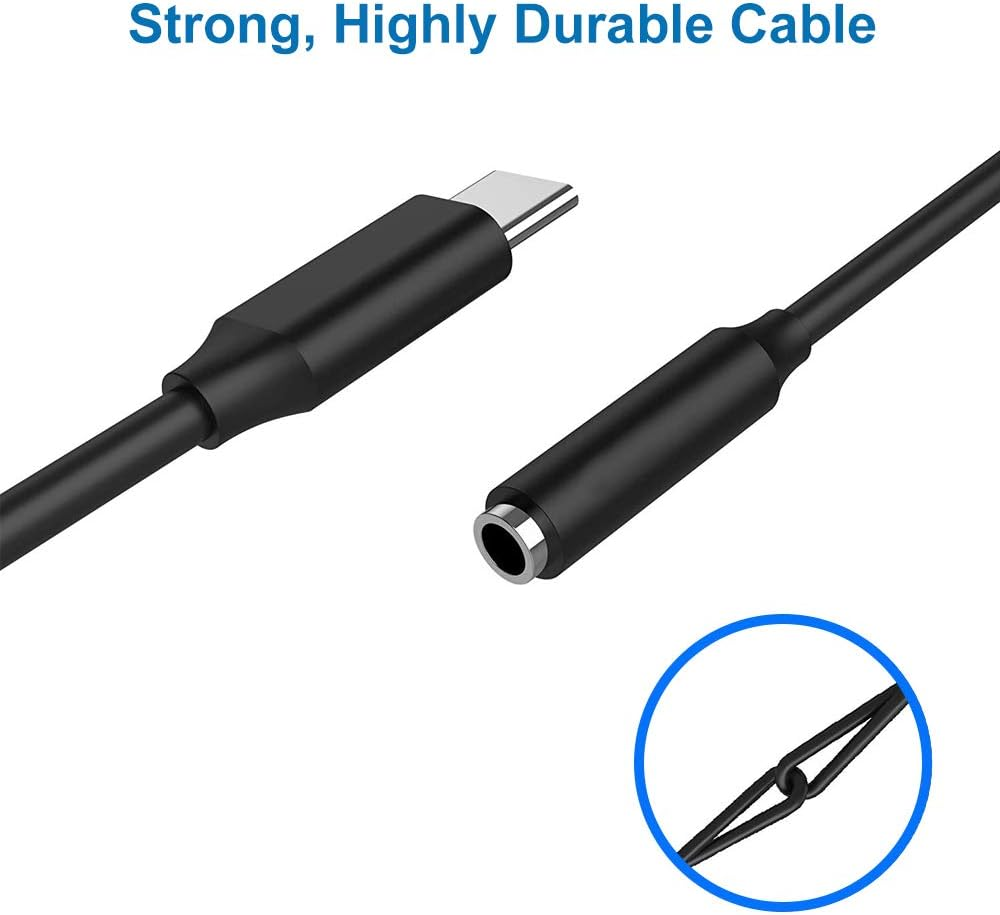 MMOBIEL USB C to 3.5Mm Audio Jack Headphone Adapter Compatible Samsung Galaxy S25(+)/S25 Ultra/S24(+)/S24 Ultra/S23(+)/S23 Ultra/S22(+)/S22 Ultra Xiaomi, Google Pixel 4XL, Oneplus 8 Etc. (Black) image number 2