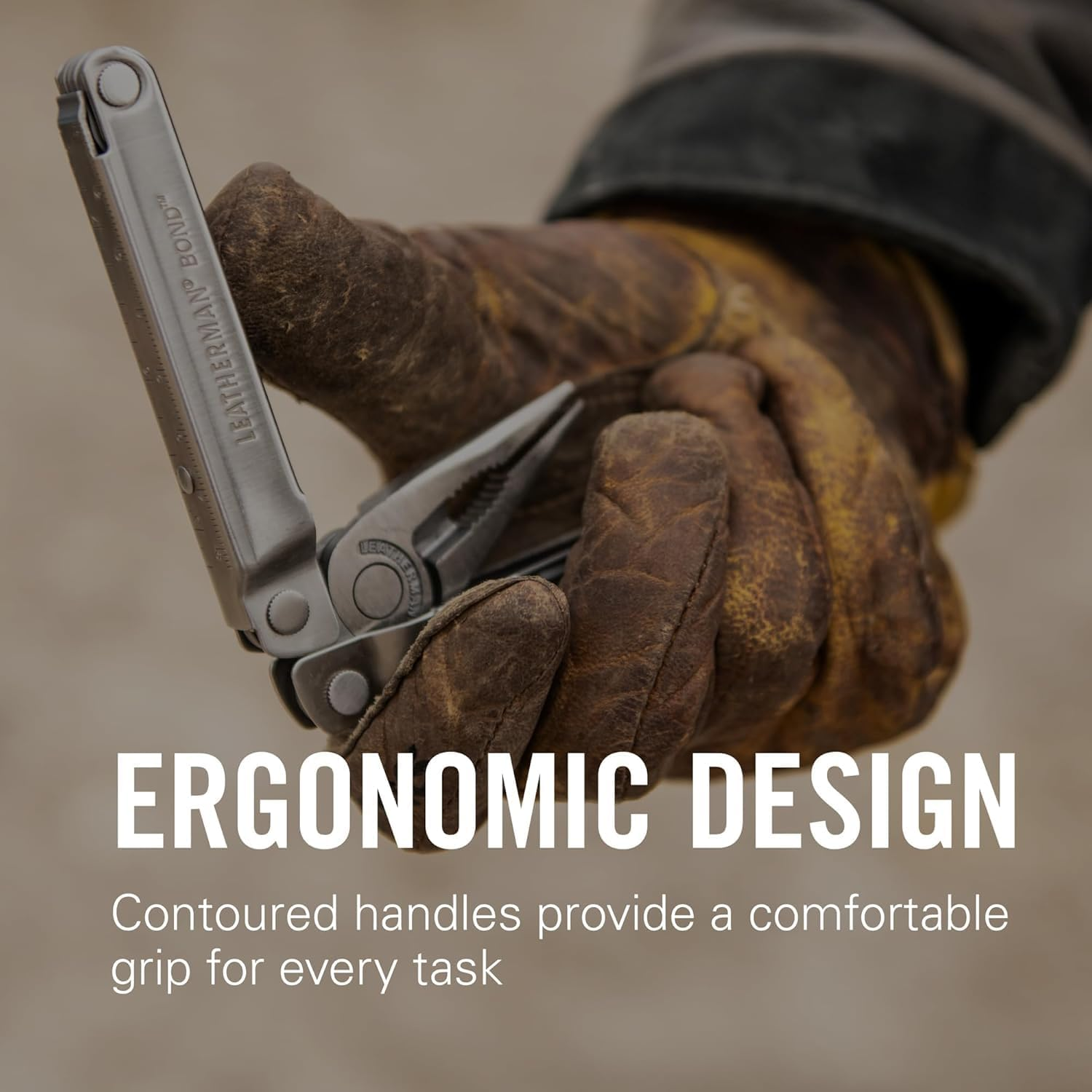 Leatherman Bond Multitool with Pliers and Wood/Metal File, Stainless with Nylon Sheath (Box) image number 3