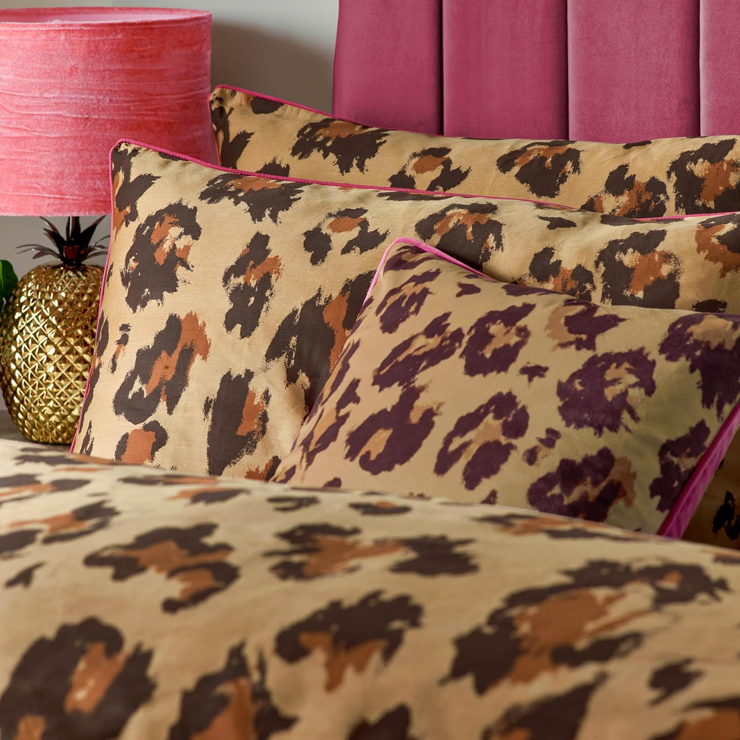 Furn. True Leopard Printed Duvet Set - Super King - Multicolour image number 3