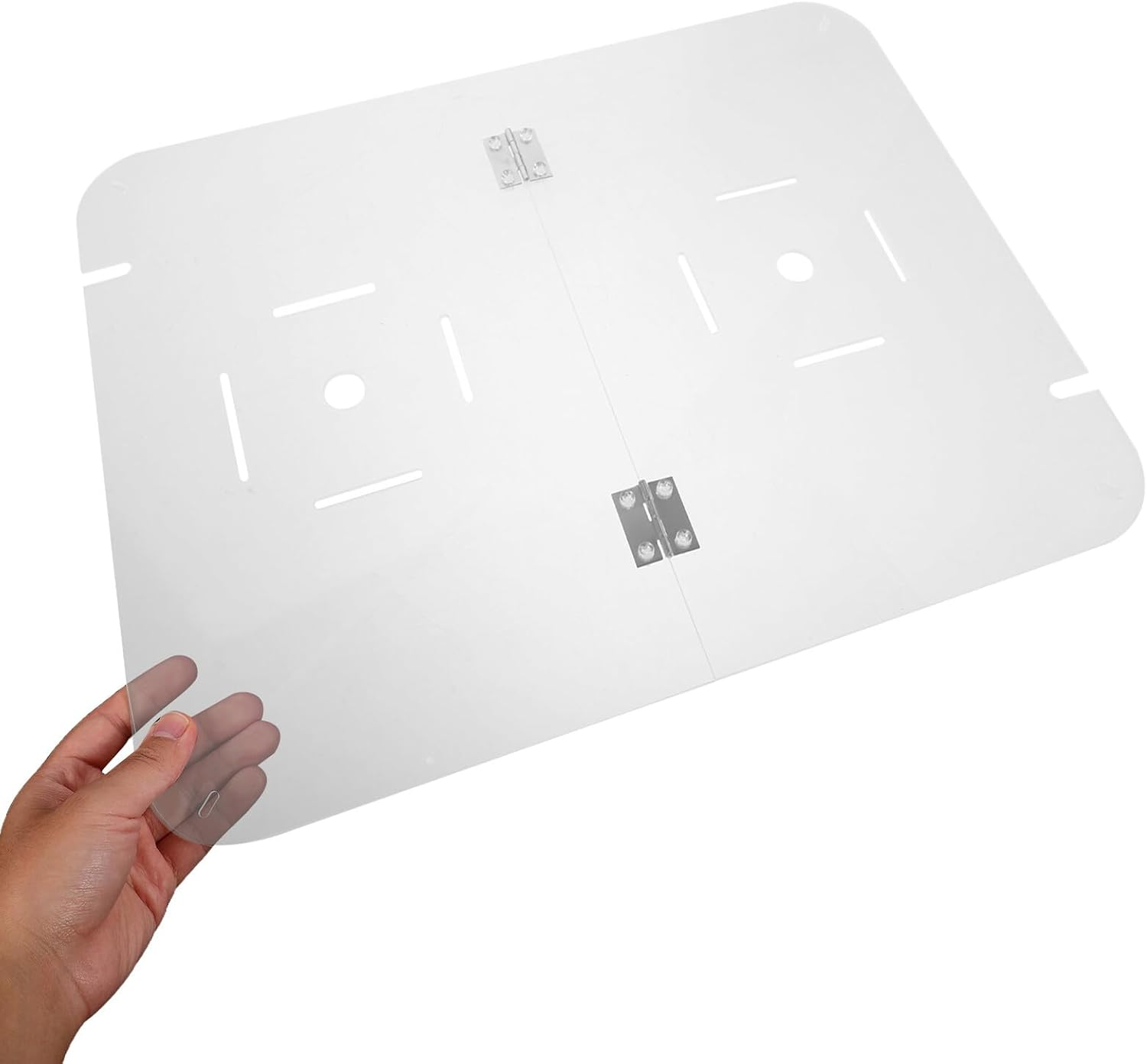 Toddmomy Acrylic Fish Nest Cover Lid for Breeding Box, Hanging Tank Protective Hatch for Pet Nesting Bowl, Fish Nest Cover with Ventilation Suitable for Aquatic Breeding image number 3