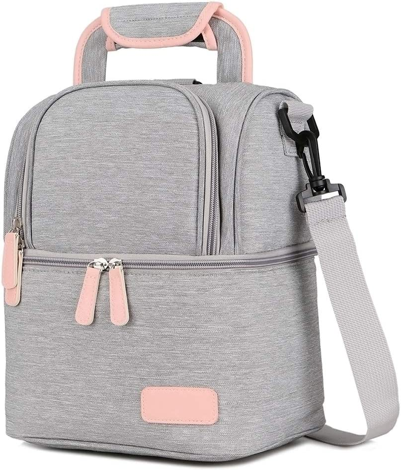 Meichoon Breast Milk Baby Bottle Cooler Bag/Waterproof Baby Milk Bag Freezer/Mommy Travel Backpack/Portable Thermal Insulated Lunch Box for Women Men Large Capacity Handbag