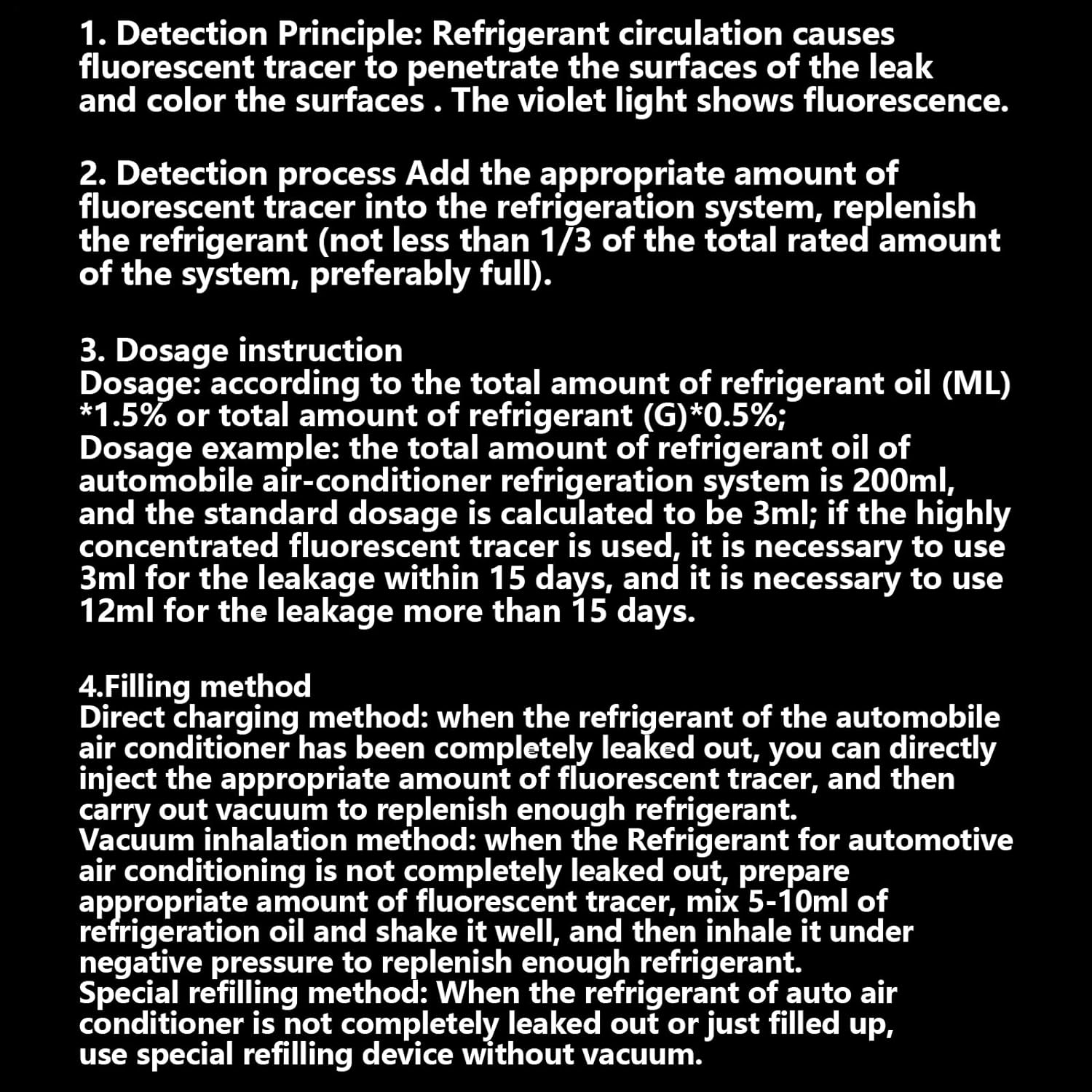 Leak Detector HVAC - Detection Tool for Air Conditioner | Portable Air Conditioner Leak Detector with Glow-In-The-Dark for Home, Automotive, Vehicle image number 6