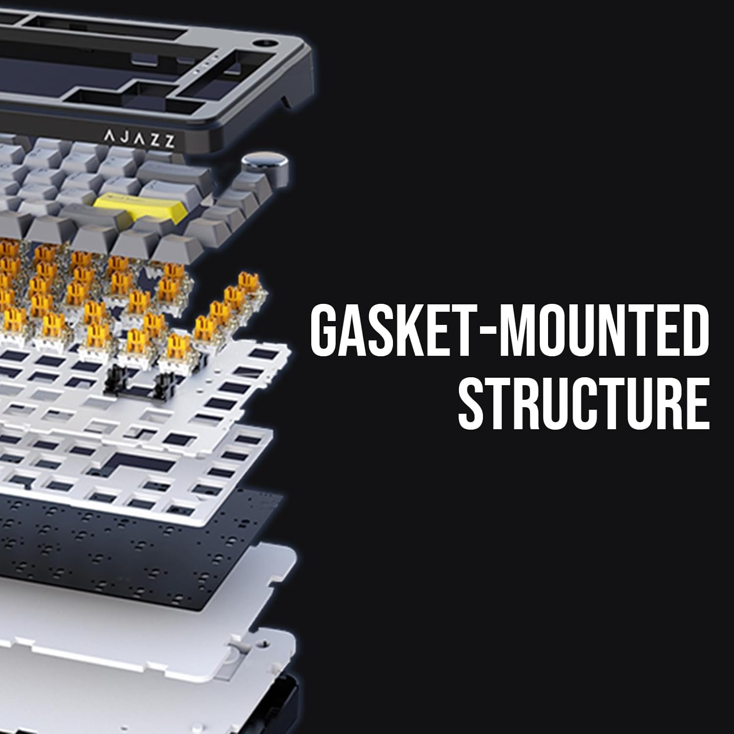 AJAZZ AK820 MAX HE Hall Effect Magnetic Gaming Keyboard, Adjustable Actuation, 8Khz Polling Rate, Wired Rapid Fast Keyboard, Creamy Gasket, RGB Backlight, NKRO for Win/Mac (Black Pink)