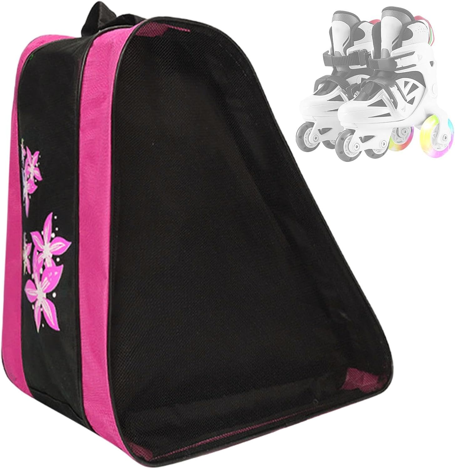 Roller Skate Bag,Ice Skating Shoes Carrier with Handle | Large Capacity Skating Shoes Bag with Three Compartments for Park, Ski Resort, Training Ground - Royal Blue image number 7