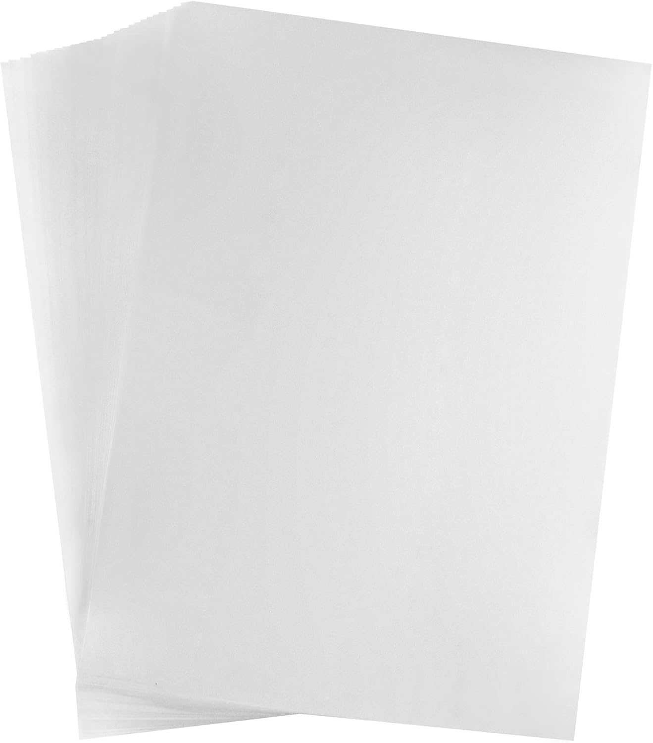 QWORK 50 PCS A4 Inkjet Transparency Film Waterproof Transparent Printing Paper A4 Clear OHP Quick Dry Printable Vinyl Sheets for Inkjet Printers Overhead Projector Screen Prints 11*8 Inch /29.6*21Cm image number 2