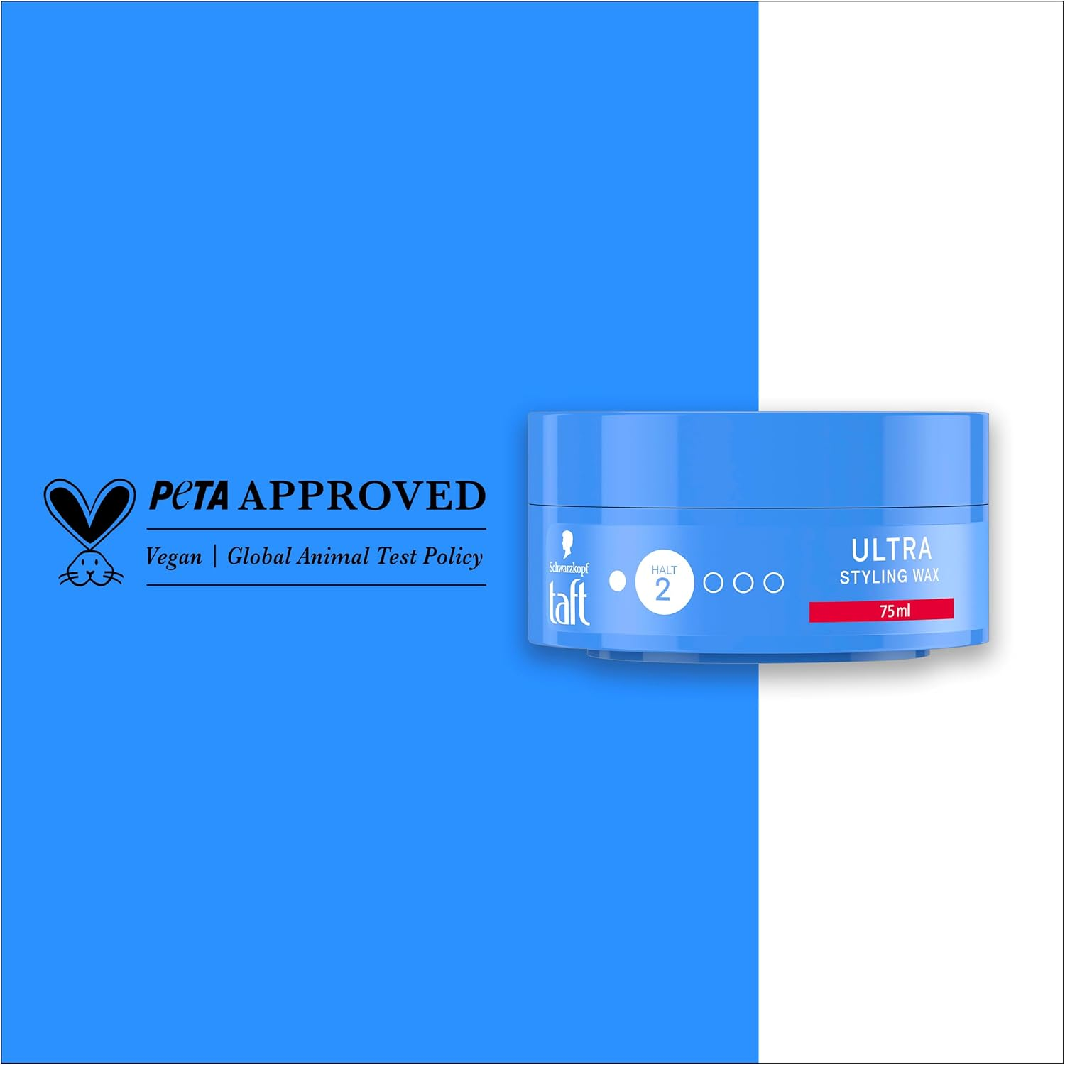 TAFT Styling Wax Ultra with Hold Level 2 (75 Ml), Gives up to 24 Hours Hold & Structure, Hair Wax with Shine Level 5 for a Shiny Finish image number 6