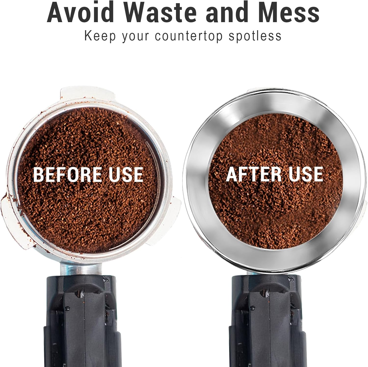 58Mm Magnetic Dosing Funnel, Stainless Steel Dosing Ring Espresso Coffee Machine Accessories for Home Coffee Bar Compatible with 58Mm Portafilter image number 4