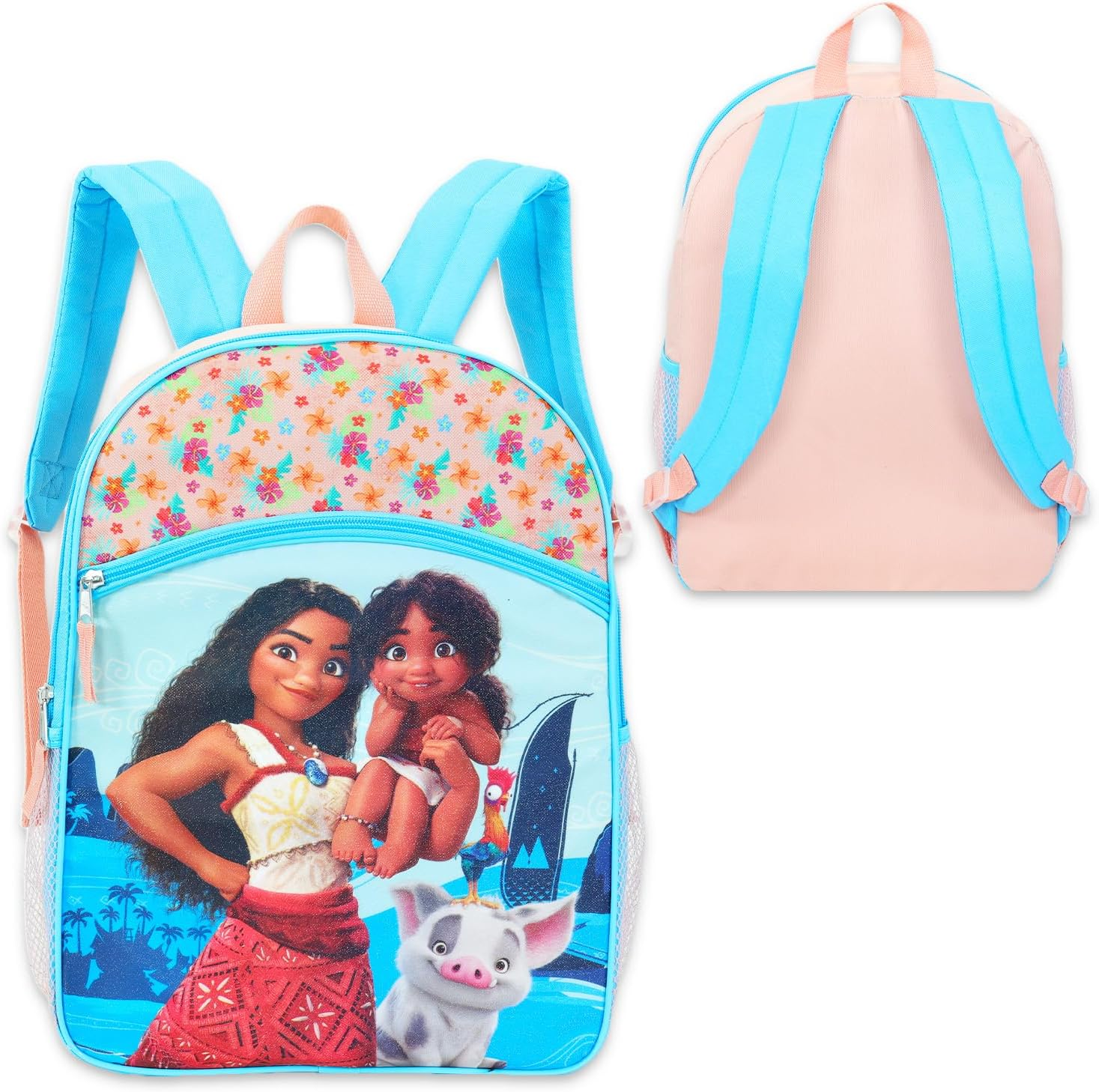 Disney Moana Backpack and Lunch Set for Girls - Bundle with 16&rdquo; School Bag, Lunch Box, Stickers, and More | Moana Backpack for Kids, Girls, Toddlers, Multicolor, Moana Backpack with Lunch Box, Moana image number 5