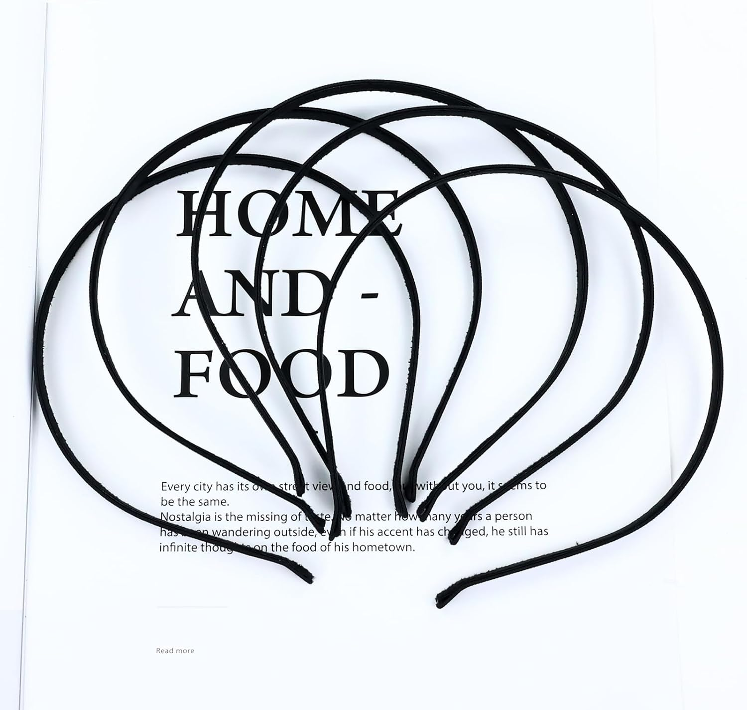 10 Pack 7MM Plain Black Satin Cloth Fabric Covered Thin Slim Metal Headband Wire Hairband Elastic Skinny Velvet Hair Hoop Holder Clasp Tiara Crown Base for Women Men Headpiece Crafting DIY Accessories