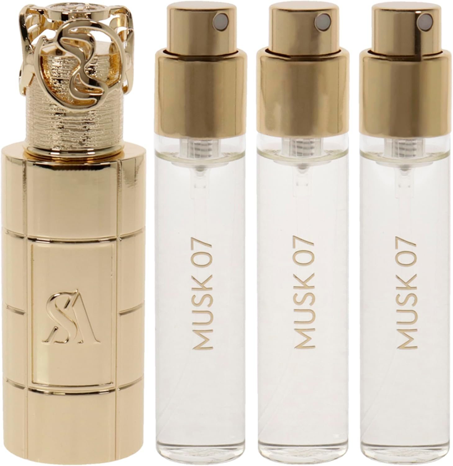 Swiss Arabian Musk 07 for Unisex 4 Pc Mini Gift Set 3 X 1Oz Perfume Spray, Metal Case image number 3