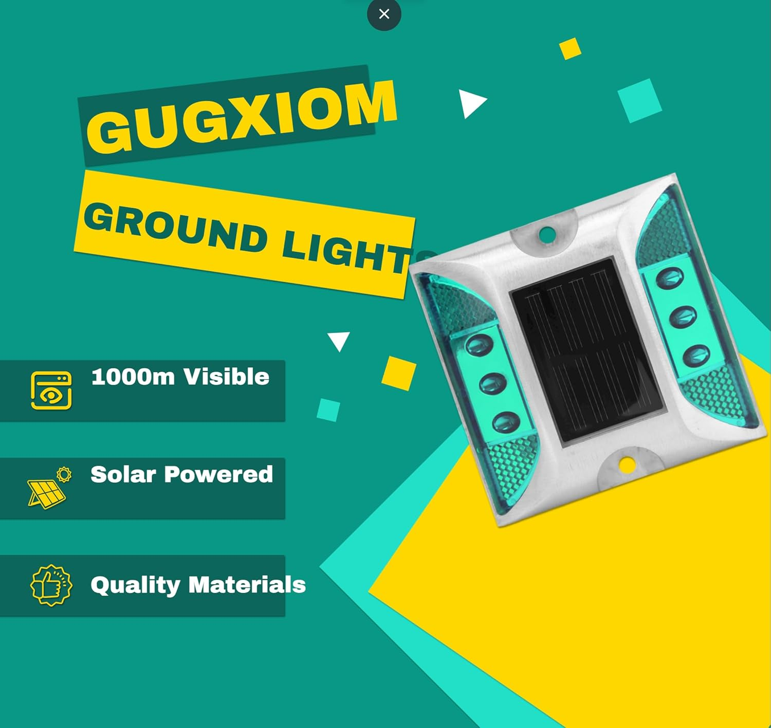 LED Solar Power Ground Marker Lights Waterproof Outdoor Driveway Road Highway Spike Lamp image number 6