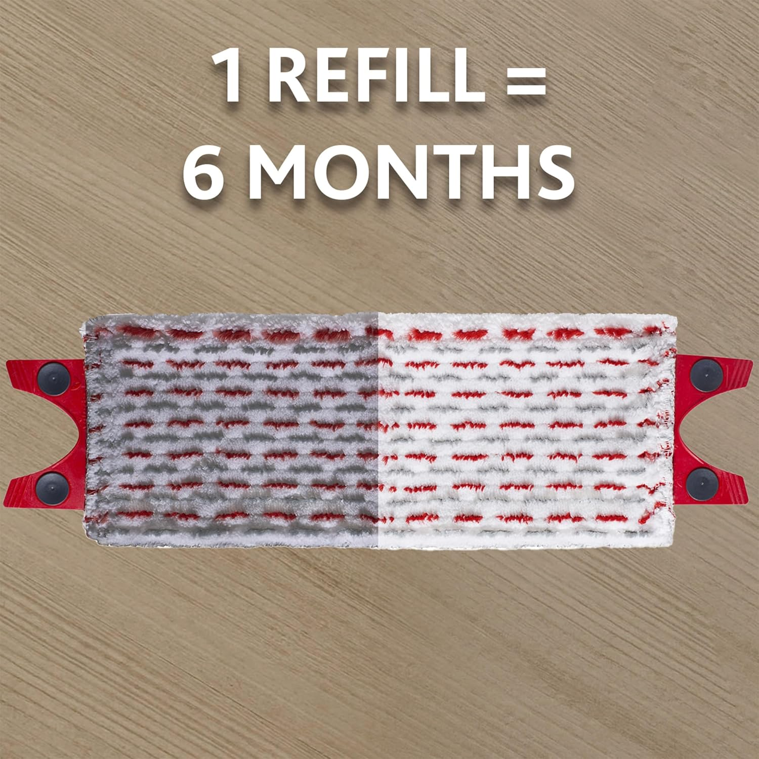 Vileda Ultramax XL Mop Refill | Pack of 1| Wide Floor Coverage &ndash; Quick Cleaning | for All Hard Floor Surfaces | Removal of over 99% of Bacteria with Just Water* | 2In1 Microfibre image number 5