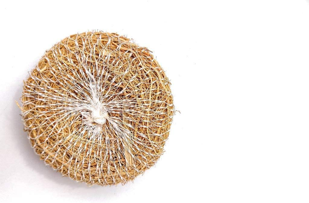 LJL Traders Herbal Handmade Ramacham - 5 Natural Vetiver (Khus) Bath Scrubber image number 1