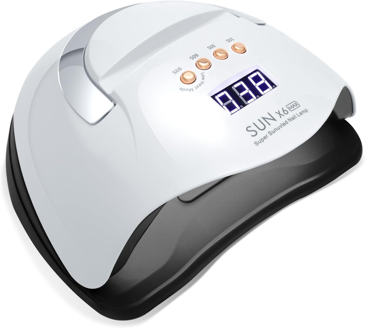 220 W UV Lamp for Gel Nails, UV Nail Dryer Lamps for Gel Polish Curing Alternator, UV LED Nail Lamp Lamps, Professional with 66 Leds Beads, 4 Timers, Auto Sensor, LED Display