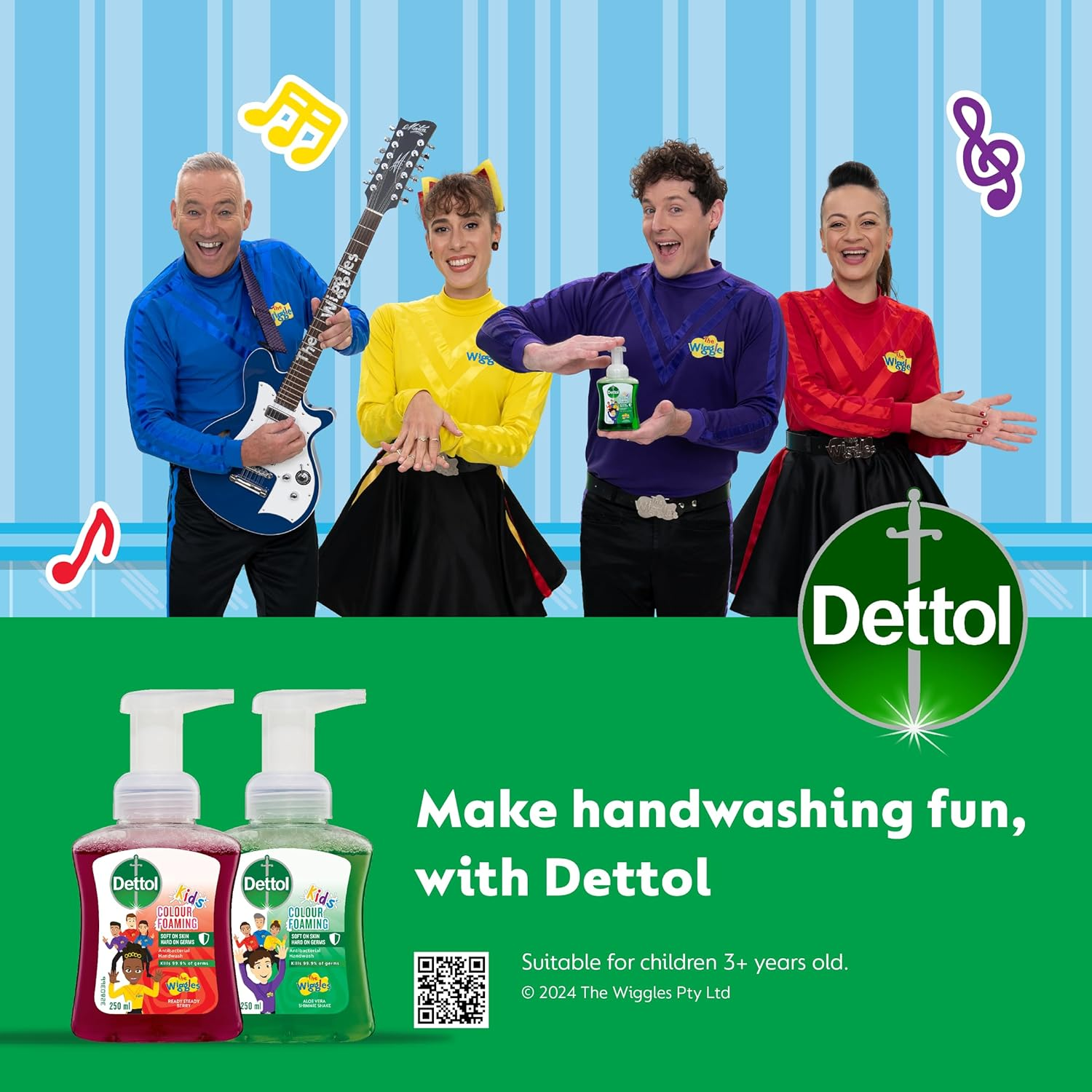 Dettol Kids Colour Foaming Hand Wash Berry 250Ml X 6 (Pack of 2) image number 5