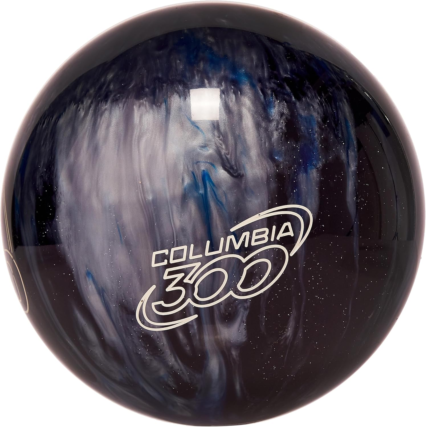 Bowlerstore Products Columbia 300 White Dot Bowling Ball- Blue/Black/Silver image number 1