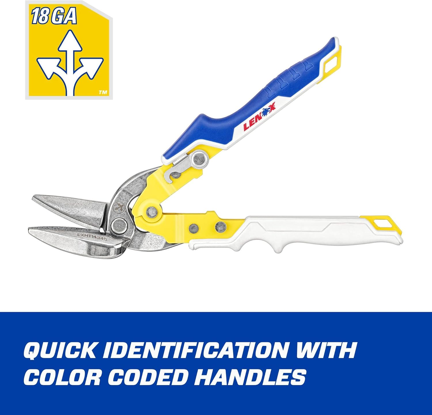 LENOX TOOLS Pliers, Offset Straight Aviation Snips​ (LXHT14345​) image number 5