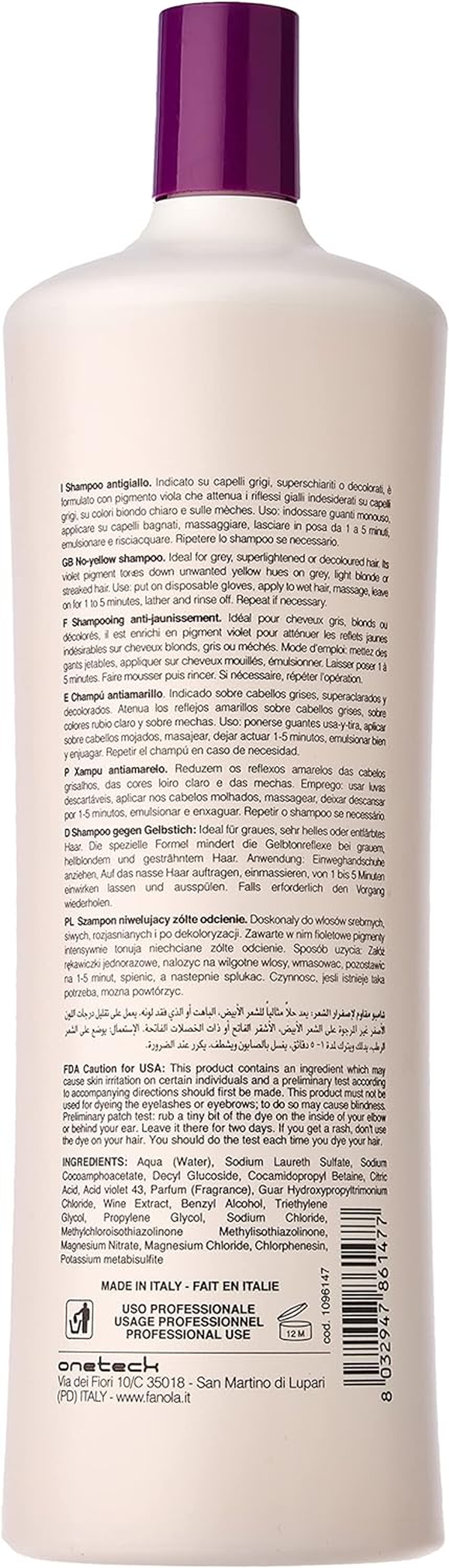 Fanola No Yellow Shampoo + Mask 2000 Ml image number 5