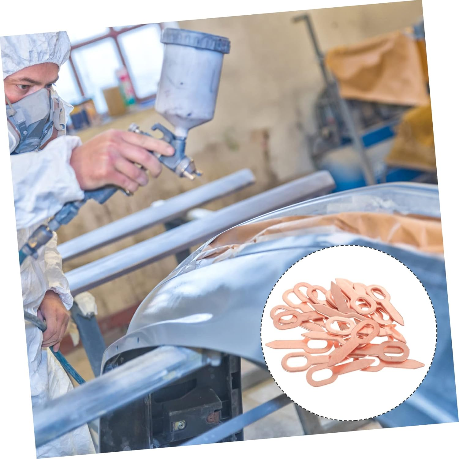 Didiseaon Dent Puller Rings for Spot Welding 100Pcs Automotive Dent Removal Repair Tool Accessories Compatible Panel Welder image number 5