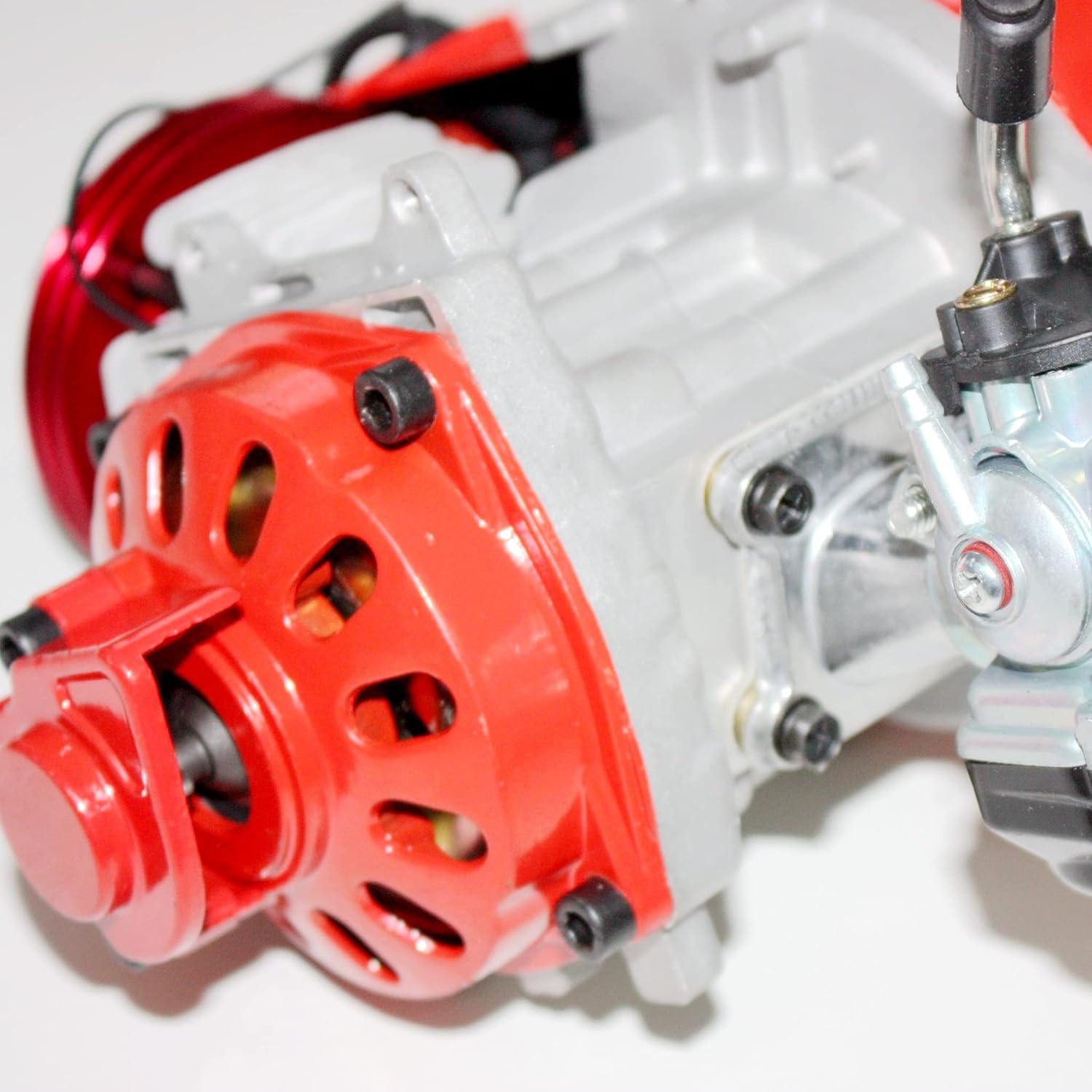 BLYGO Performance Racing Red 49Cc 2 Stroke Engine Motor Mini Pocket Quad Dirt Bike ATV image number 4