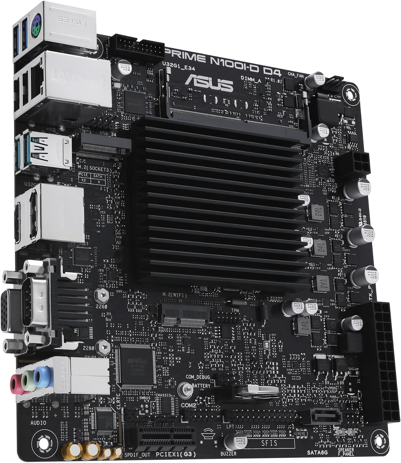 ASUS Prime N100I-D D4 Intel N100 Intel N100 Processor Pcie 3.0 USB 3.2 Gen 2 M.2 DDR4 Motherboard image number 4