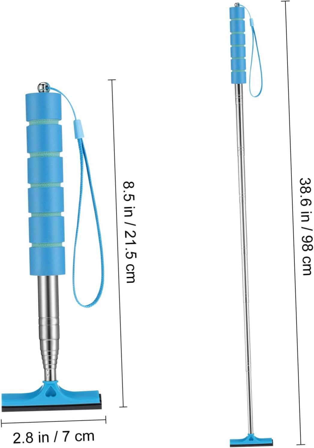 SWOOMEY Telescoping Car Mirror Squeegees 4Pcs Mini Water Wipers for Rear View and Wing Mirrors, Handheld Window Cleaner Set for Automotive Exterior Care in Multiple Colors image number 4
