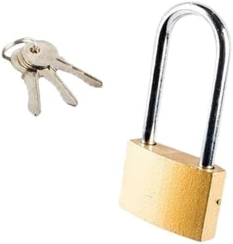 LEDON Keyed Padlock Solid Brass Lock, 25Mm Padlock with 3 Keys for Sheds, Storage Unit School Gym Locker, Fence, Toolbox, Hasp Storage (2)
