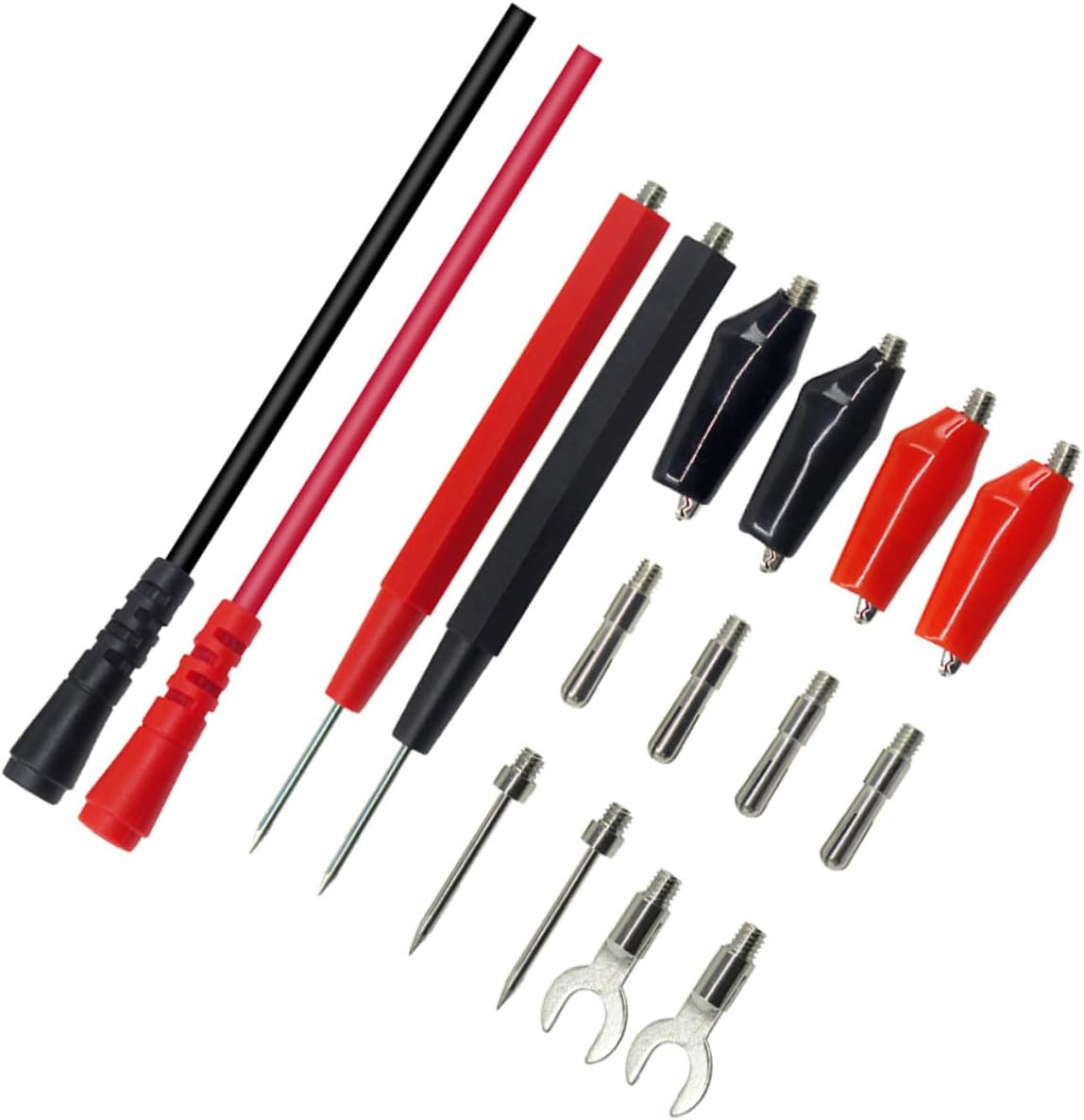 DOITOOL 18Pcs Multifunction Multimeter Test Lead Kit Silicone Banana Plug and Alligator Clips for Automotive Electrical Testing image number 5