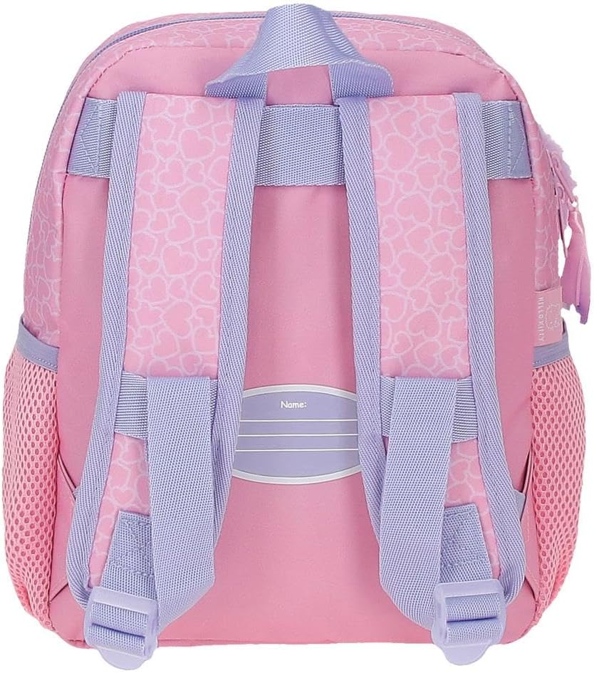Hello Kitty Hearts & Dots, Schulrucksack, Rosa Kinderrucksack, Aus Polyester, Hauptfach Mit Innentasche, Breite, Ergonomische Und Gepolsterte Tr&auml;ger. image number 1